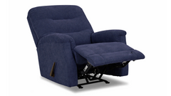 Parkway Navy Manual Rocker Recliner – Upholstered Living Room Chair Made in USA | Gallery Furniture