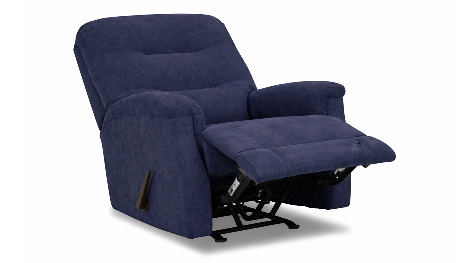 Parkway Navy Manual Rocker Recliner – Upholstered Living Room Chair Made in USA | Gallery Furniture
