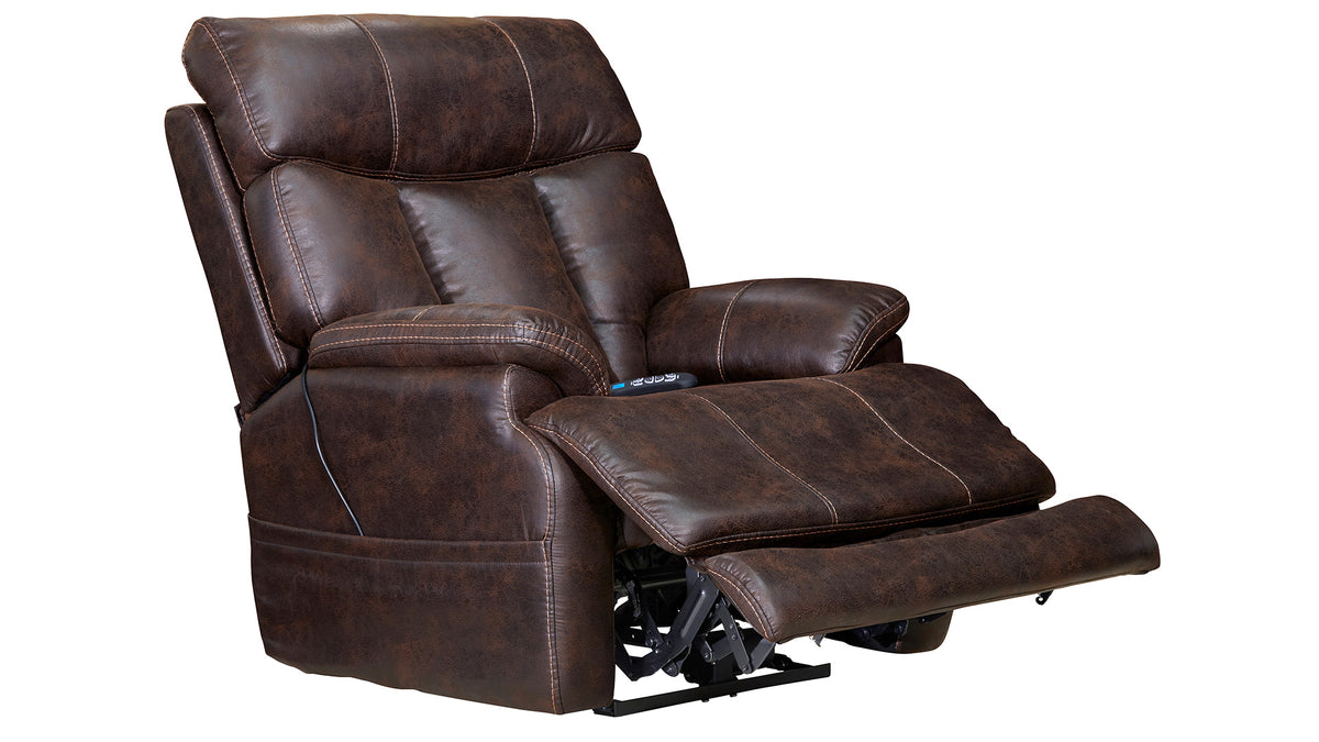 RECLINABLE MESQUITE MARRÓN ELÉCTRICO 