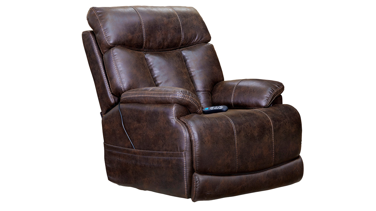 RECLINABLE MESQUITE MARRÓN ELÉCTRICO 