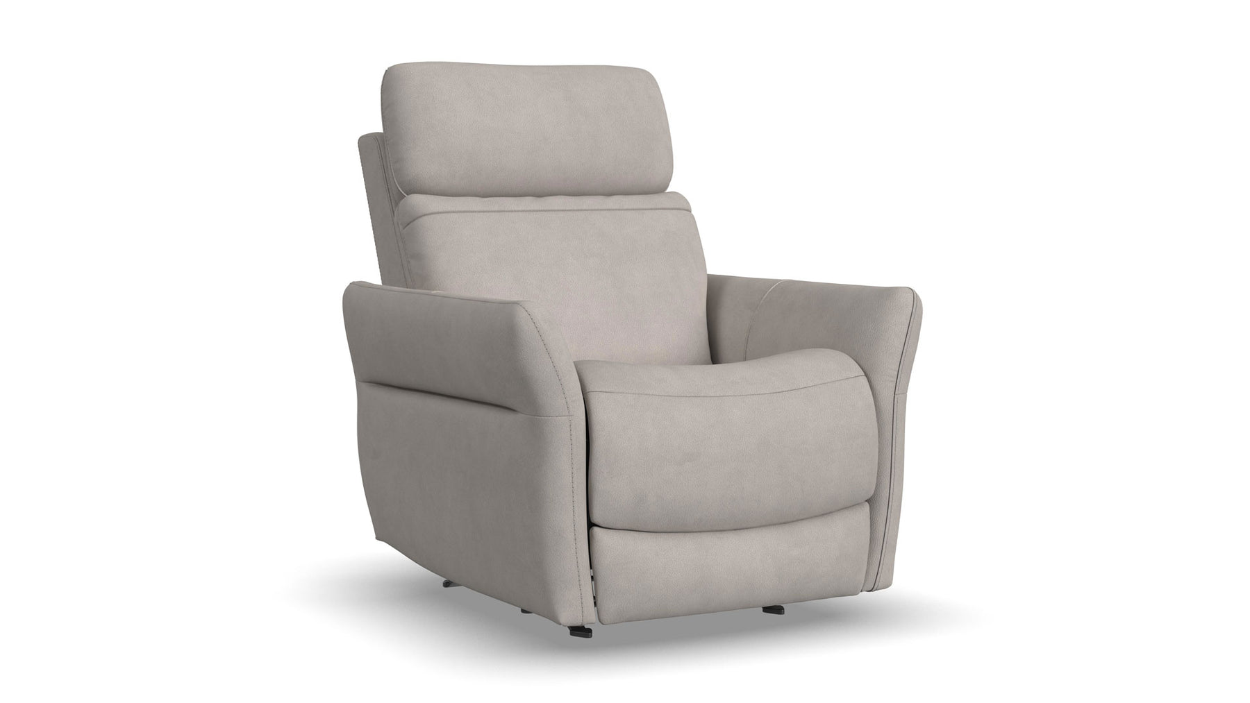Sillón reclinable Cougar Pheasant Gray Power Rocker – Sillón de salón tapizado en tejido técnico con función de calor y masaje | Gallery Furniture