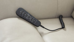 Sillón reclinable Cougar Pheasant Gray Power Rocker – Sillón de salón tapizado en tejido técnico con función de calor y masaje | Gallery Furniture