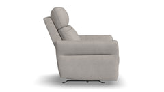 Sillón reclinable Cougar Pheasant Gray Power Rocker – Sillón de salón tapizado en tejido técnico con función de calor y masaje | Gallery Furniture
