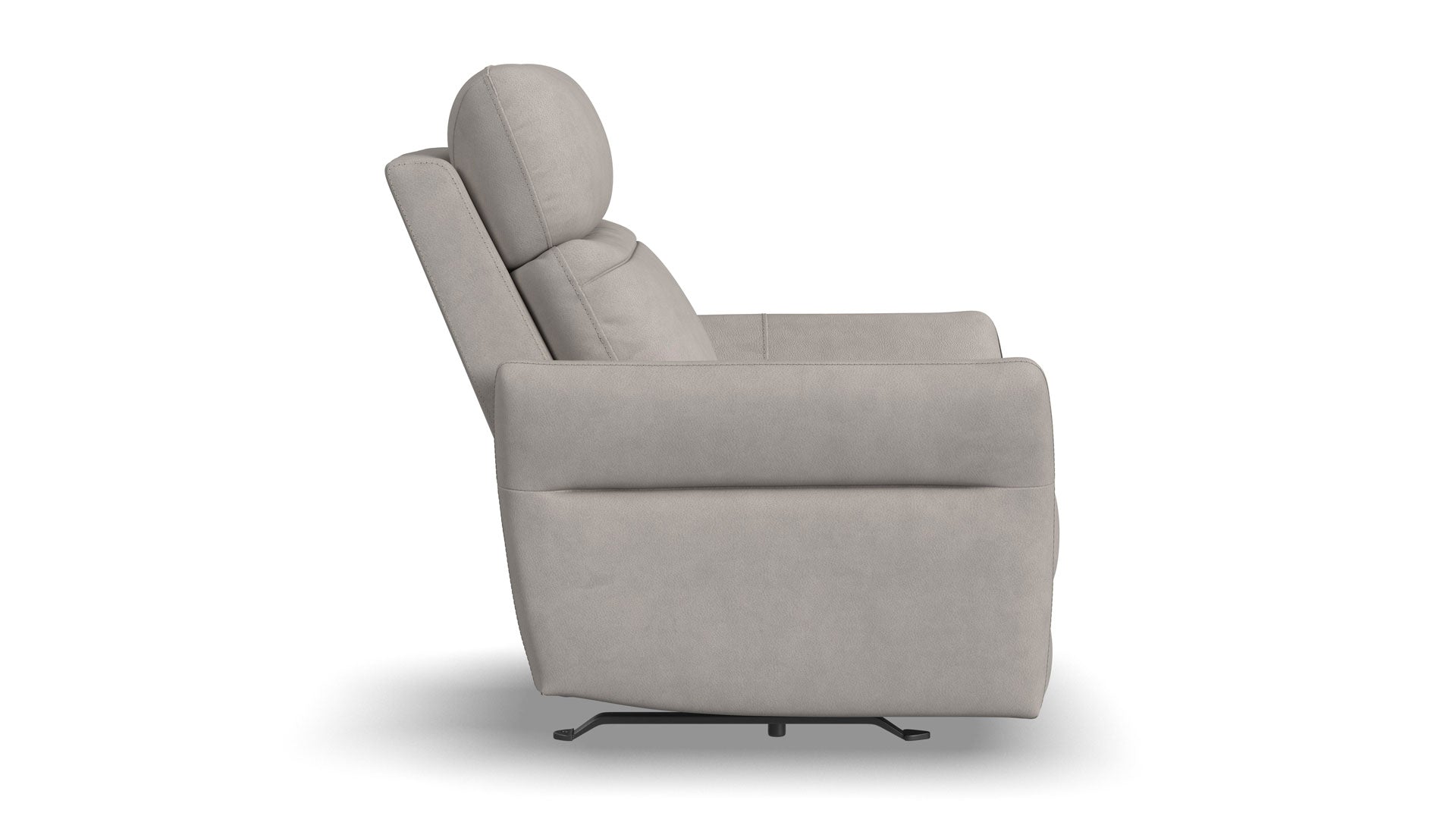 Sillón reclinable Cougar Pheasant Gray Power Rocker – Sillón de salón tapizado en tejido técnico con función de calor y masaje | Gallery Furniture