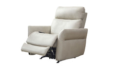 Sillón reclinable Cougar Pheasant Gray Power Rocker – Sillón de salón tapizado en tejido técnico con función de calor y masaje | Gallery Furniture