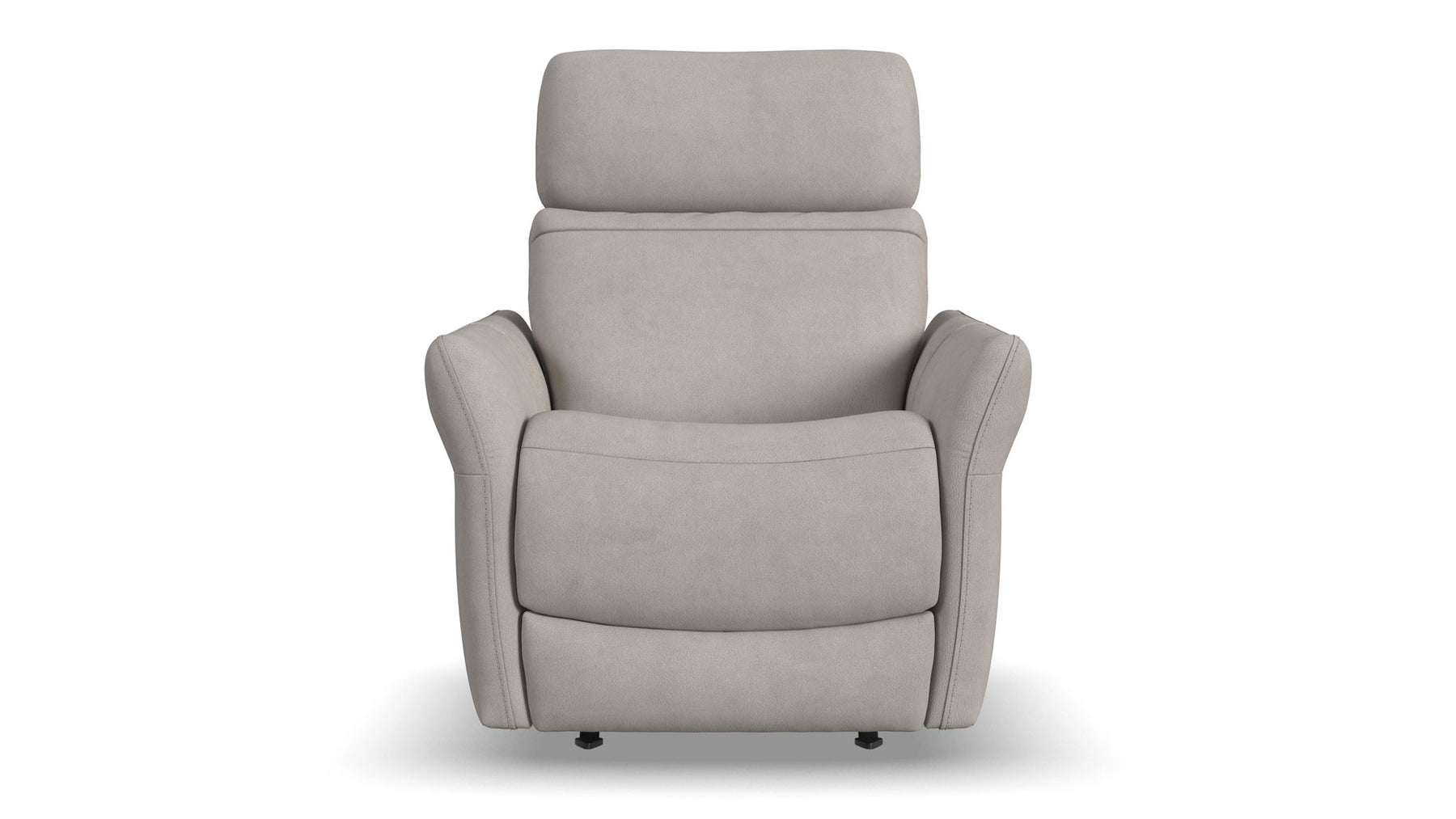 Sillón reclinable Cougar Pheasant Gray Power Rocker – Sillón de salón tapizado en tejido técnico con función de calor y masaje | Gallery Furniture