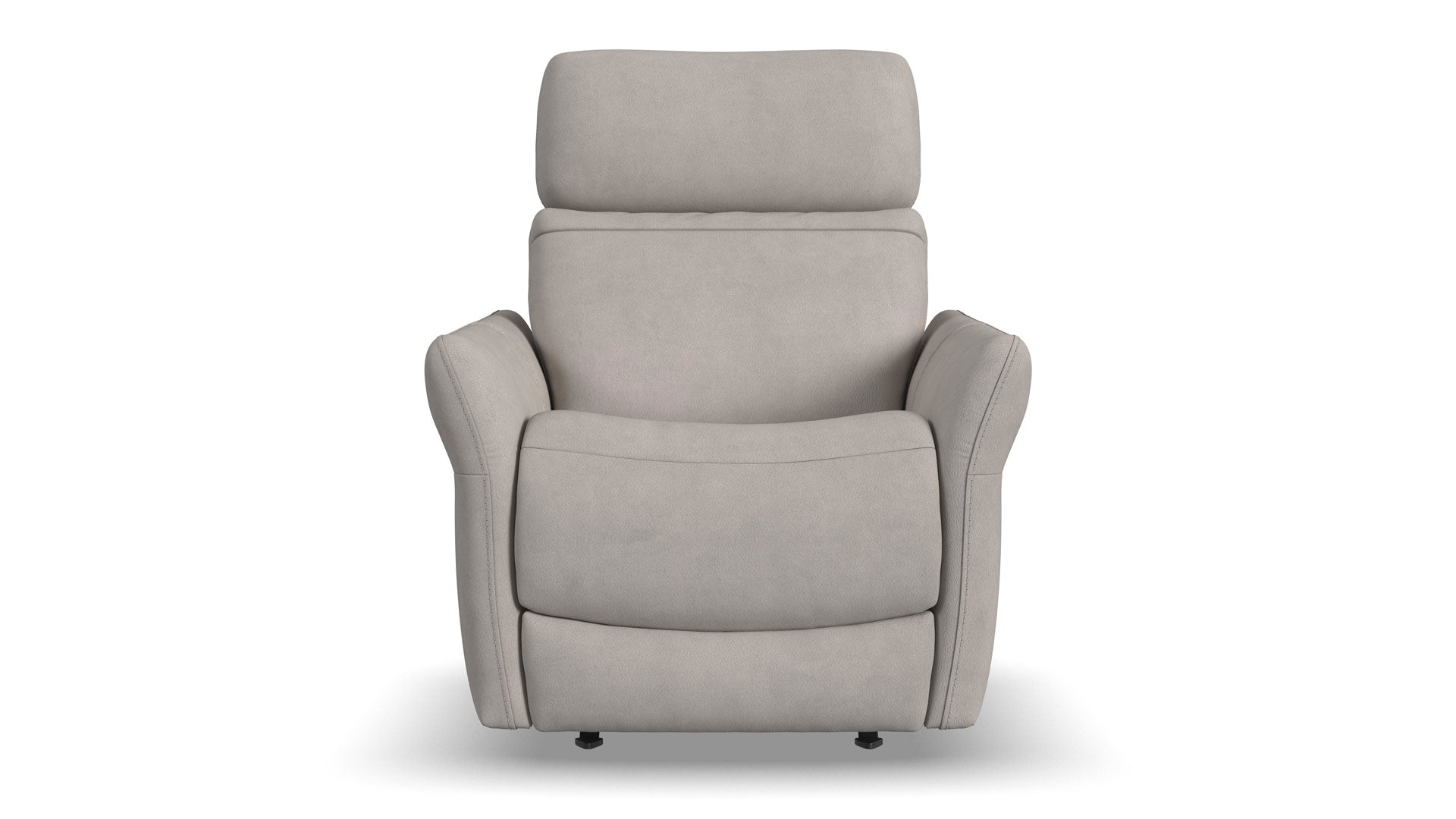 Sillón reclinable Cougar Pheasant Gray Power Rocker – Sillón de salón tapizado en tejido técnico con función de calor y masaje | Gallery Furniture