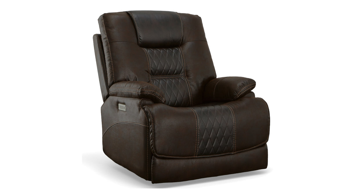 Dakota Stich P3 Power Recliner with Power Headrest and Lumbar
