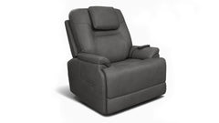 Sillón reclinable MacZcliner Performa en gris oscuro P5 con elevador eléctrico – Sillón reclinable de gravedad cero | Calefacción y masaje
