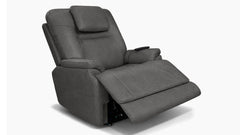 Sillón reclinable MacZcliner Performa en gris oscuro P5 con elevador eléctrico – Sillón reclinable de gravedad cero | Calefacción y masaje
