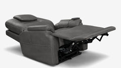 Sillón reclinable MacZcliner Performa en gris oscuro P5 con elevador eléctrico – Sillón reclinable de gravedad cero | Calefacción y masaje