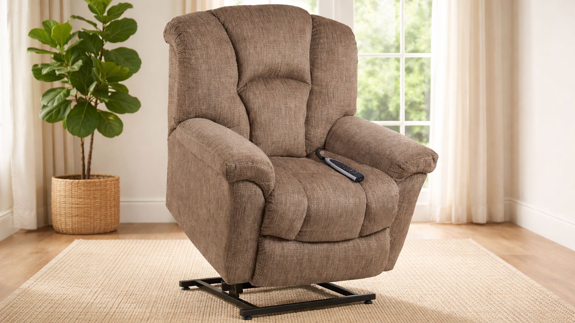 Equalizer Ion Camel P1 Power Lift Recliner – Made in USA Lift Chair with Hardwood Frame | Gallery Furniture