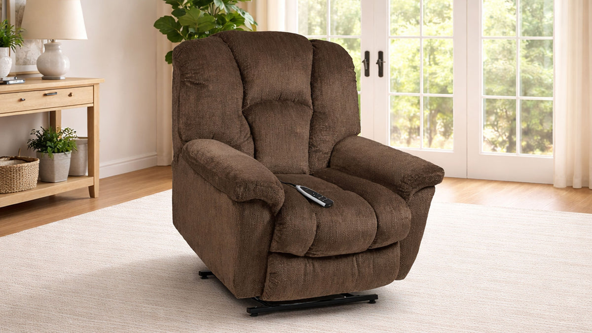 Equalizer Ion Fudge P1 Power Lift Recliner – Made in USA Lift Chair with Hardwood Frame | Gallery Furniture