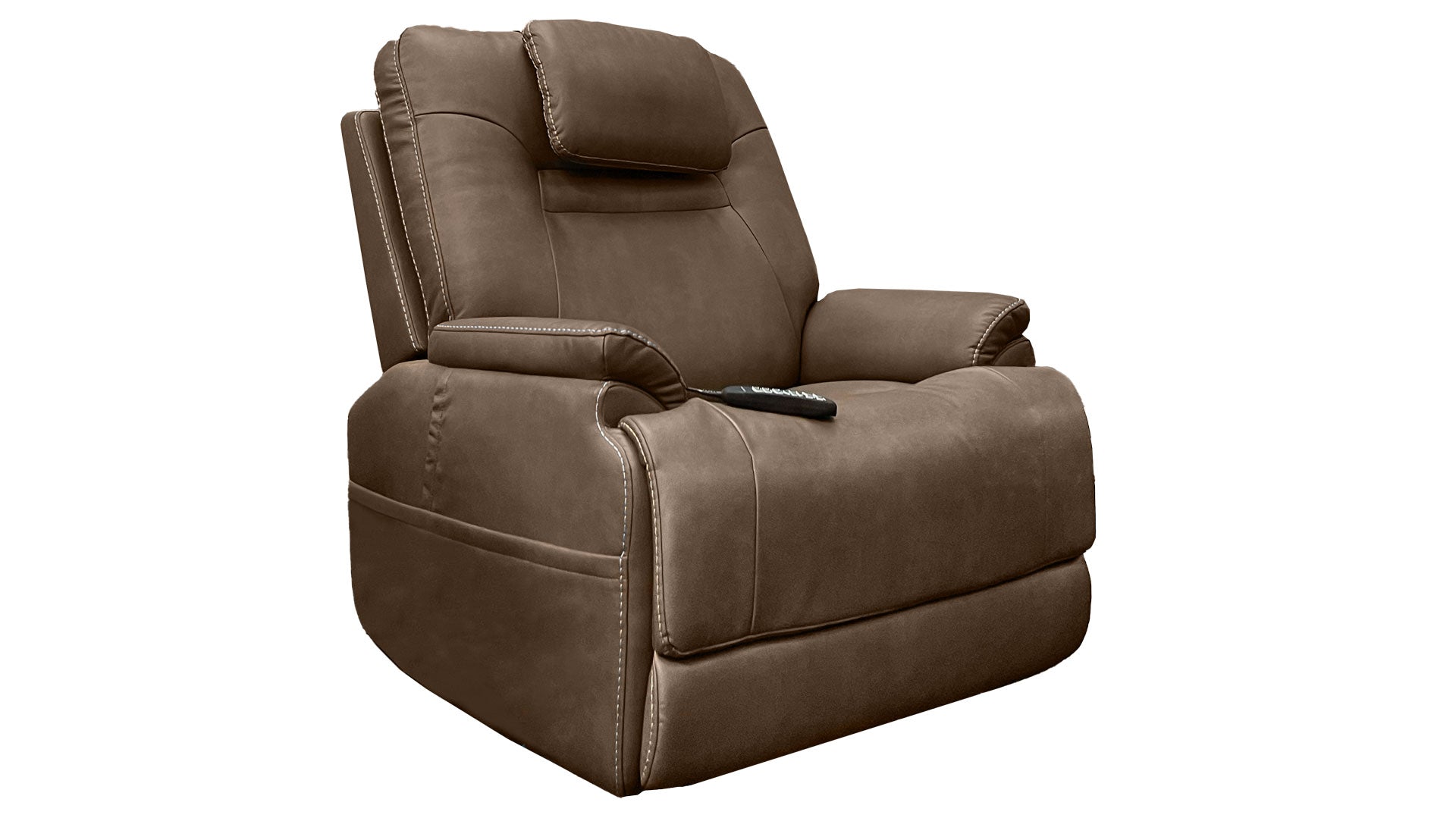 MacZcliner Performa Cappuccino P5 Power Lift Sleep Chair – Zero Gravity Recliner | Heat & Massage