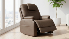 MacZcliner Performa Cappuccino P5 Power Lift Sleep Chair – Zero Gravity Recliner | Heat & Massage