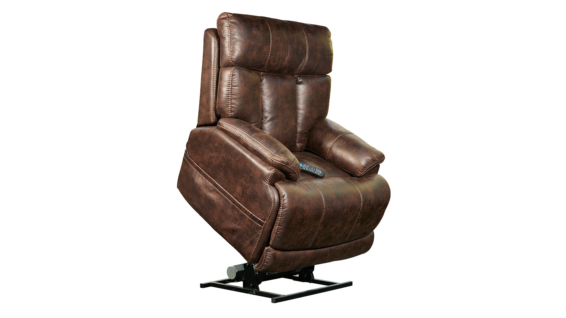 Sillón reclinable eléctrico Flexsteel Mesquite P3 – Reposacabezas y soporte lumbar eléctricos con Blue Steel Spring™ | Gallery Furniture