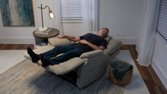 MacZcliner Light Tan P5 – Sillón reclinable eléctrico con función de elevación, calefacción y masaje | Sillón de descanso asistido