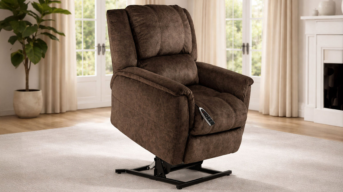 Stonebrook Carob P1 Power Lift Recliner – Made in USA  | Homestretch