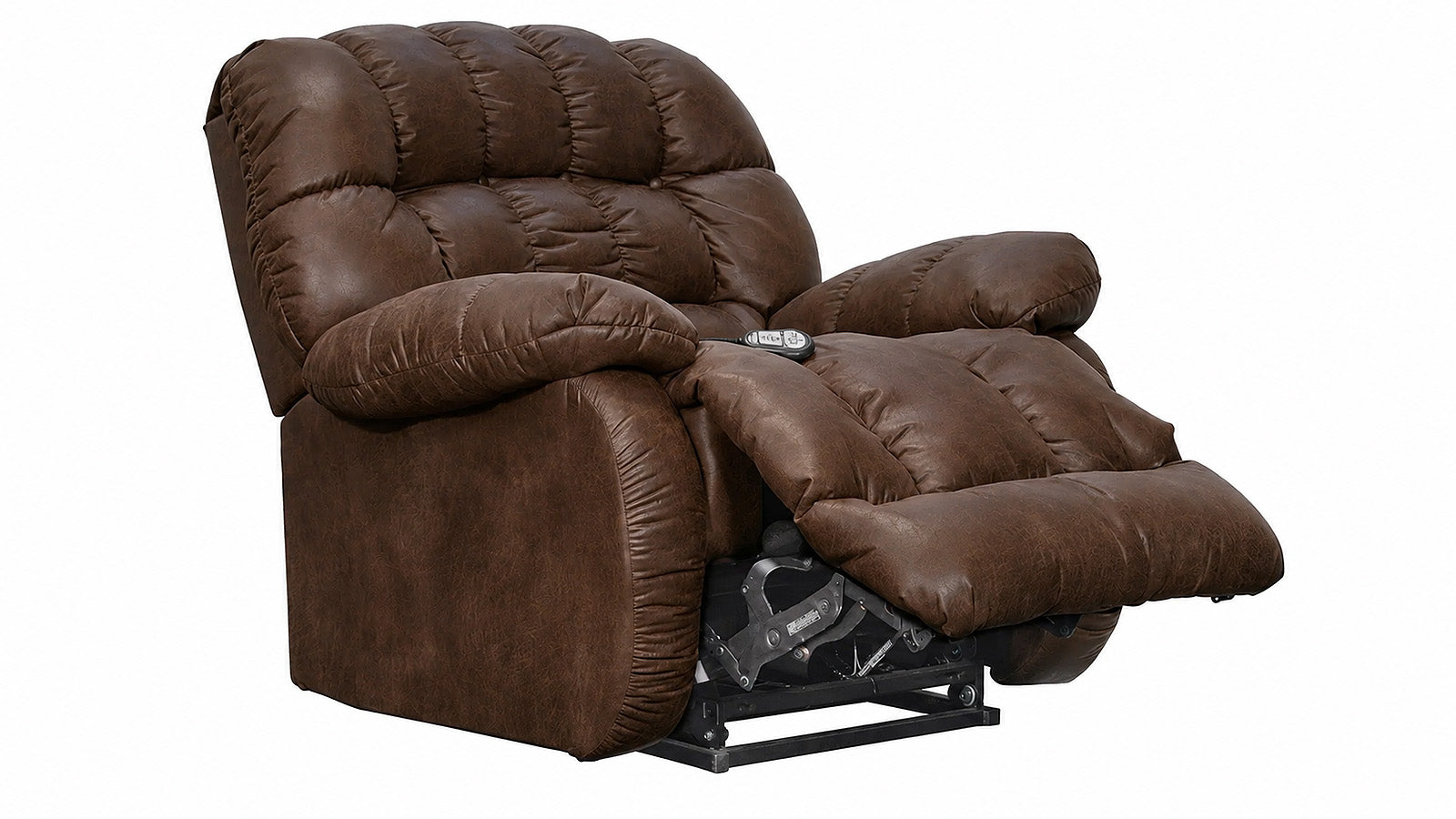 recliner reclined on white background