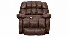 front view of recliner on white background