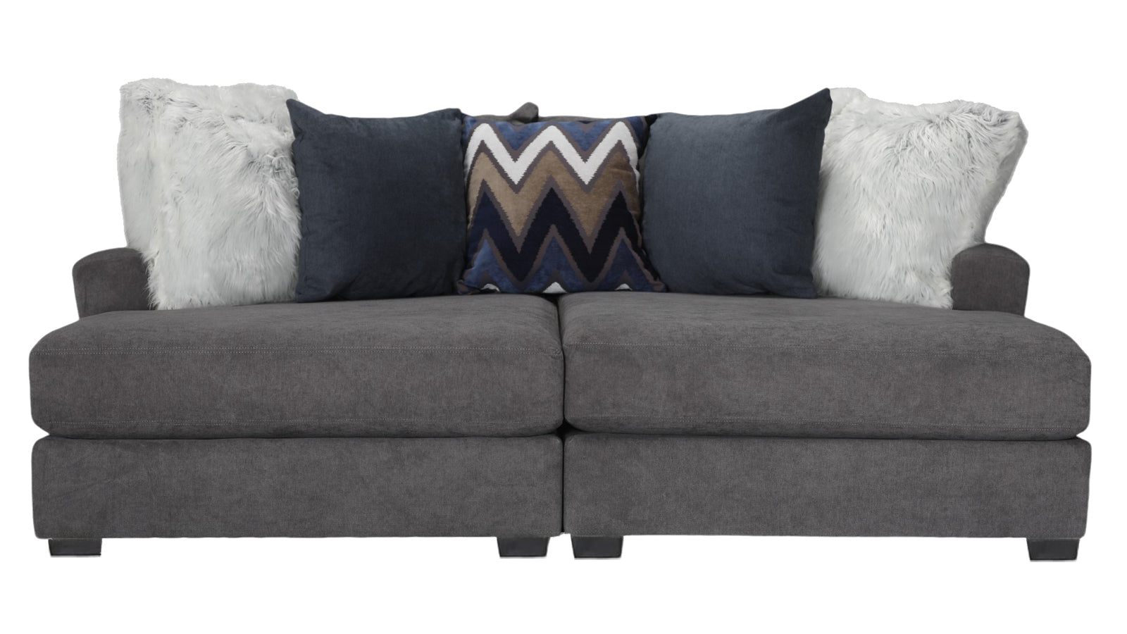 Sensation Charcoal Double Chaise