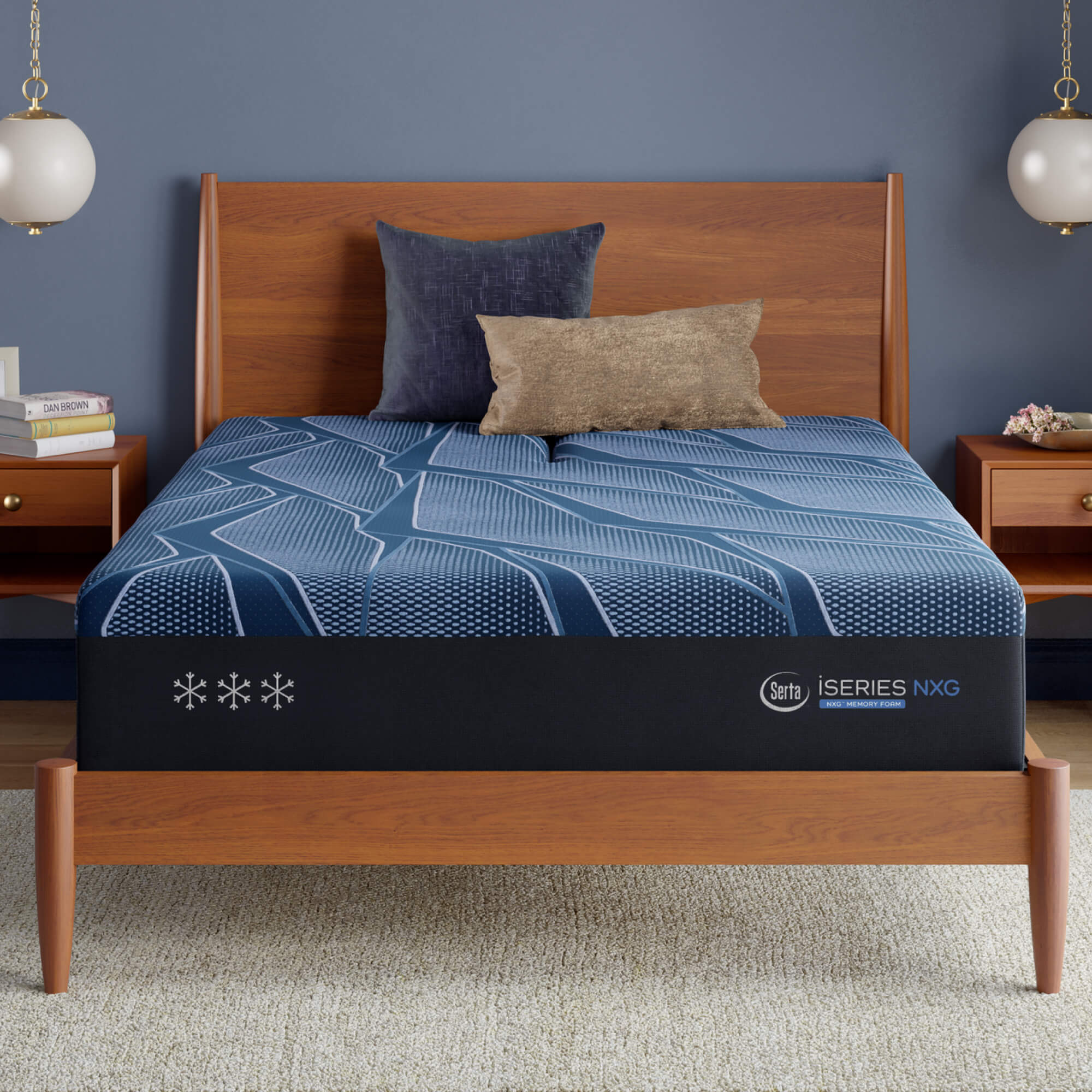 Split Head King Size Serta iSeries NXG 3500 Medium Mattress w/Adjustable Base