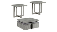 Uster 3pc Nesting Cocktail Table and 2 End tables