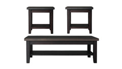 3 Pc. San Antonio Antique Slate Cocktail & 2 End Table Set