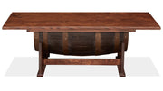 3 Pc Golden Brown Barrel Lift Top Cocktail & End Table Set