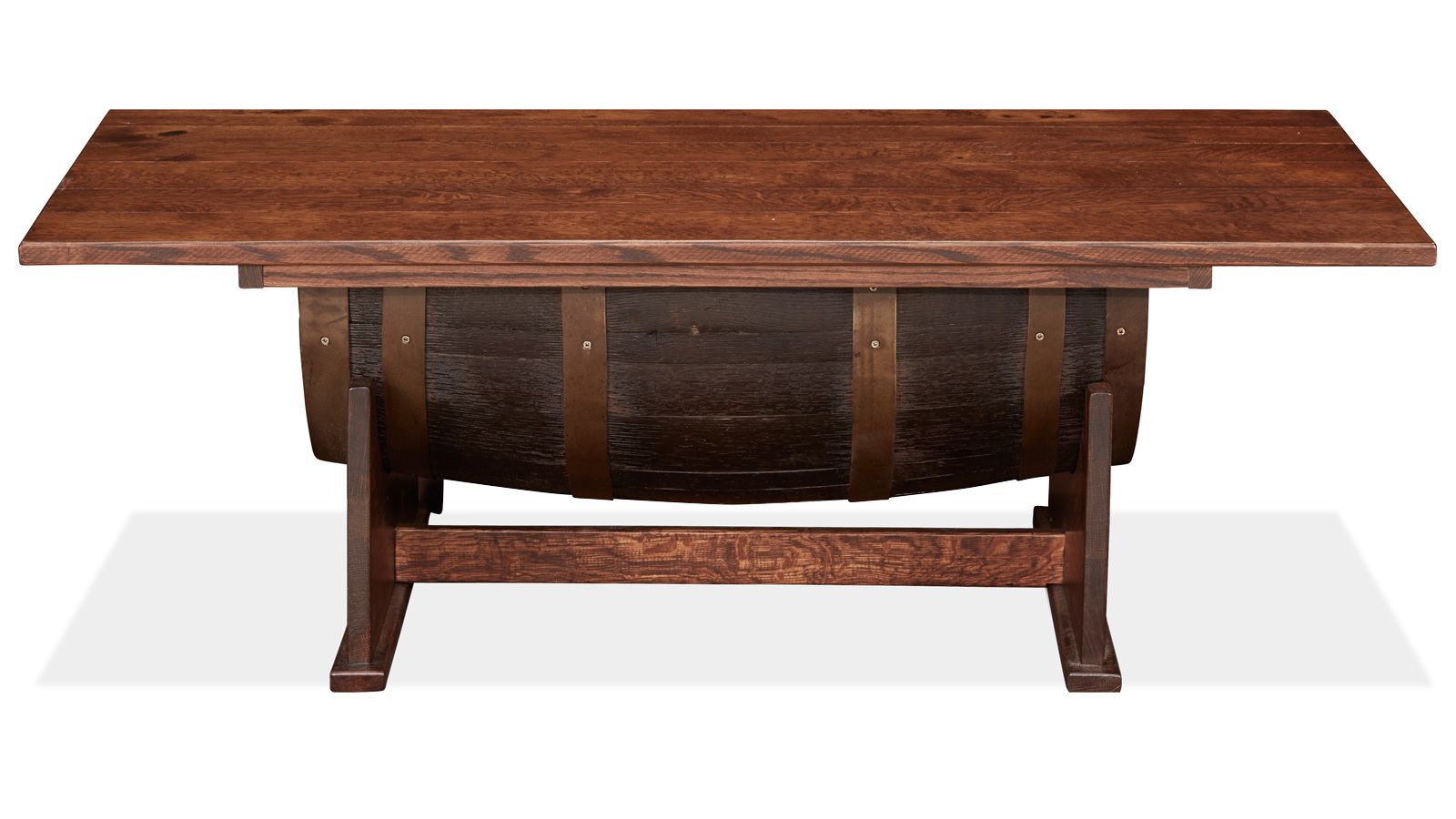 3 Pc Golden Brown Barrel Lift Top Cocktail & End Table Set