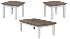 Farmhouse Drift 3-Piece Cocktail Table Set