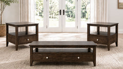 3-Piece Paris Maple Table Set | Amish Made | Gallery Furniture