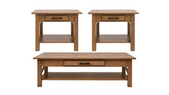 Beaumont 3-Piece Table Set | Amish-Made Solid Wood | Gallery Furniture