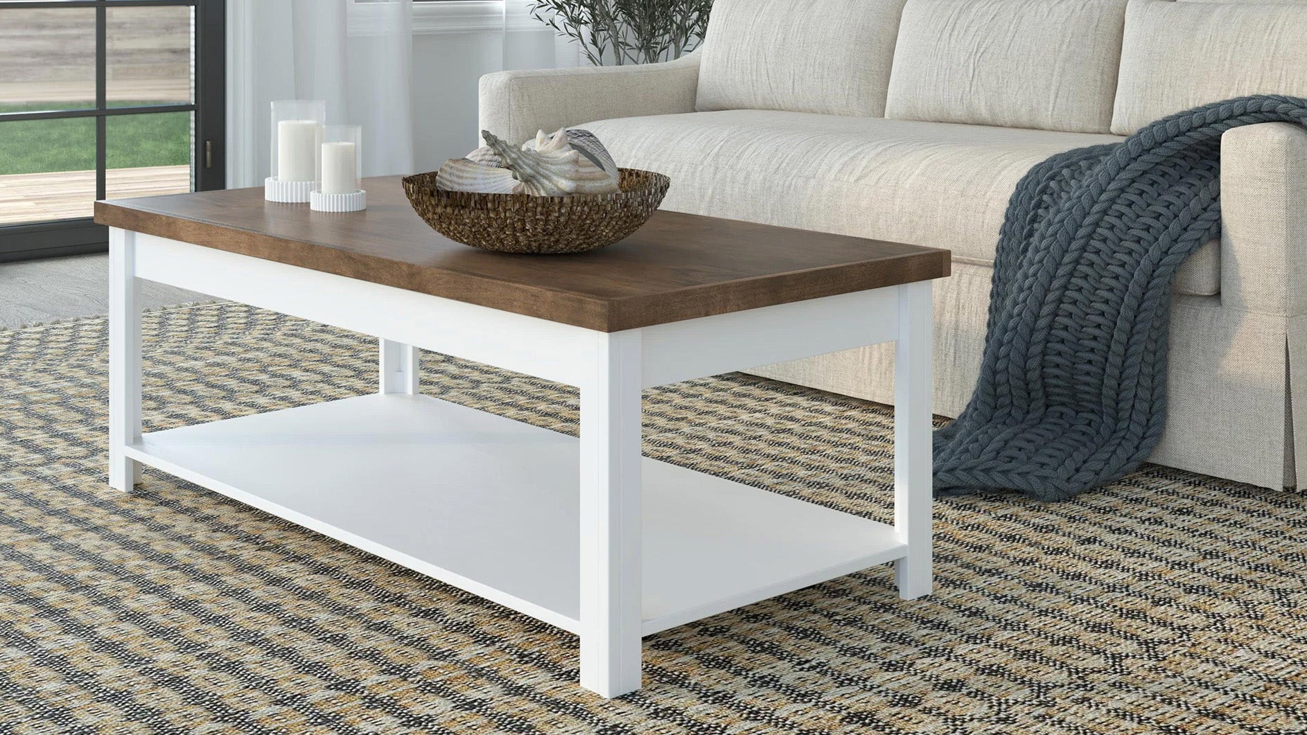 Mesa baja Hampton Barnwood