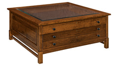 Bob Timberlake Glass Top Cocktail Table
