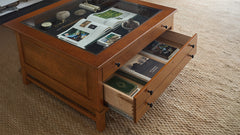 Bob Timberlake Glass Top Cocktail Table