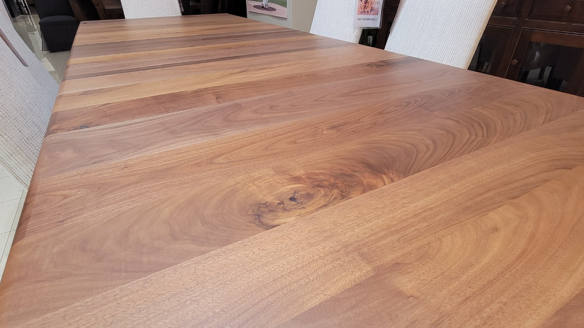 Wooden table with a visible grain pattern