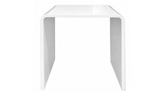 Waterfall White Acrylic End table