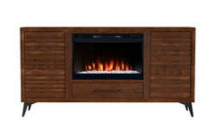 64" Realcozy Malibu Bourbon Fireplace Console