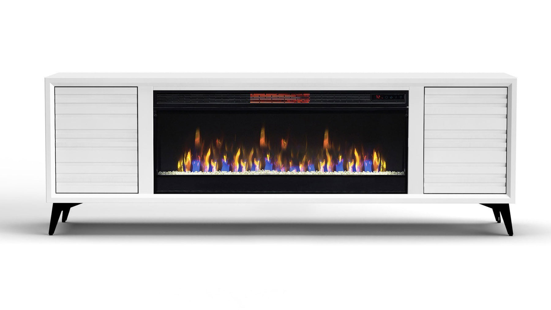 Chimenea eléctrica de 78" Realcozy Malibu White