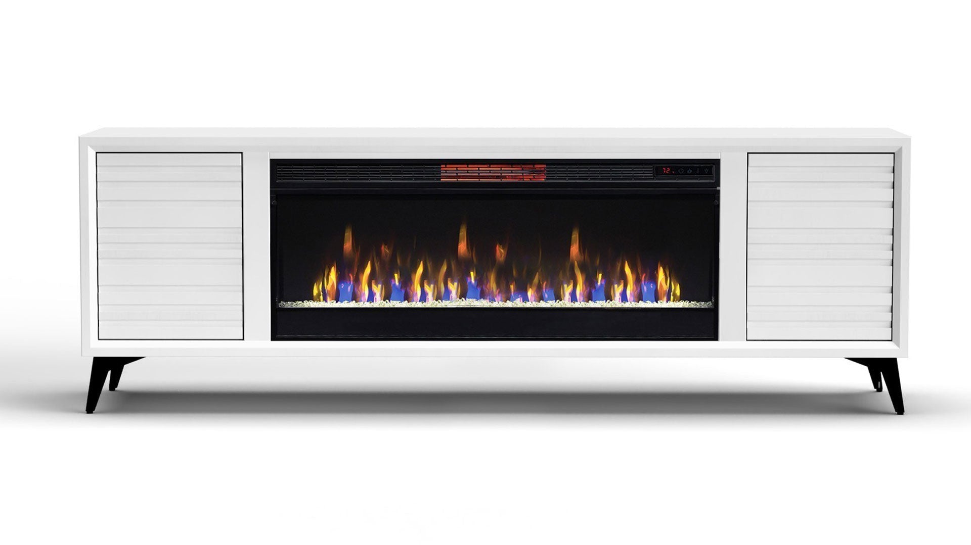 Chimenea eléctrica de 78" Realcozy Malibu White