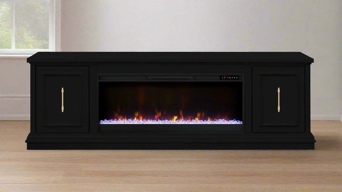 82" Jordan Seal Skin Electric Fireplace