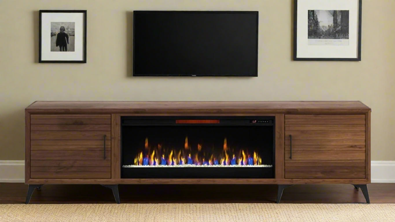 Consola de chimenea 95" Realcozy Malibu Bourbon