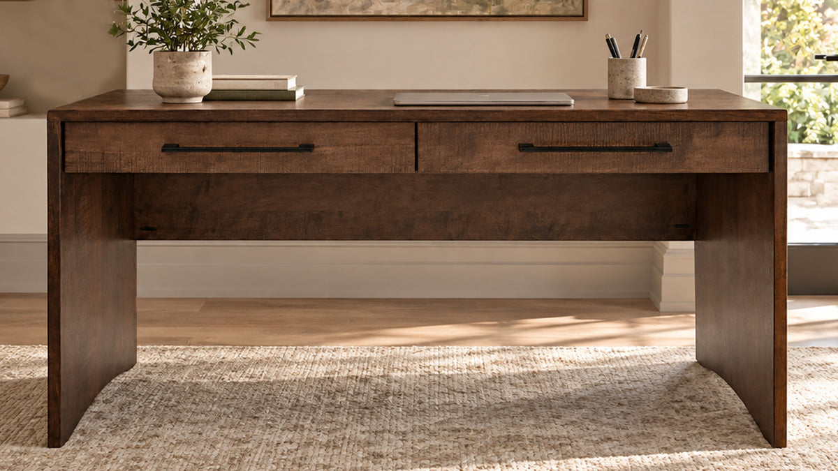Nova Solid Wood Writing Desk | Gallery Furniture