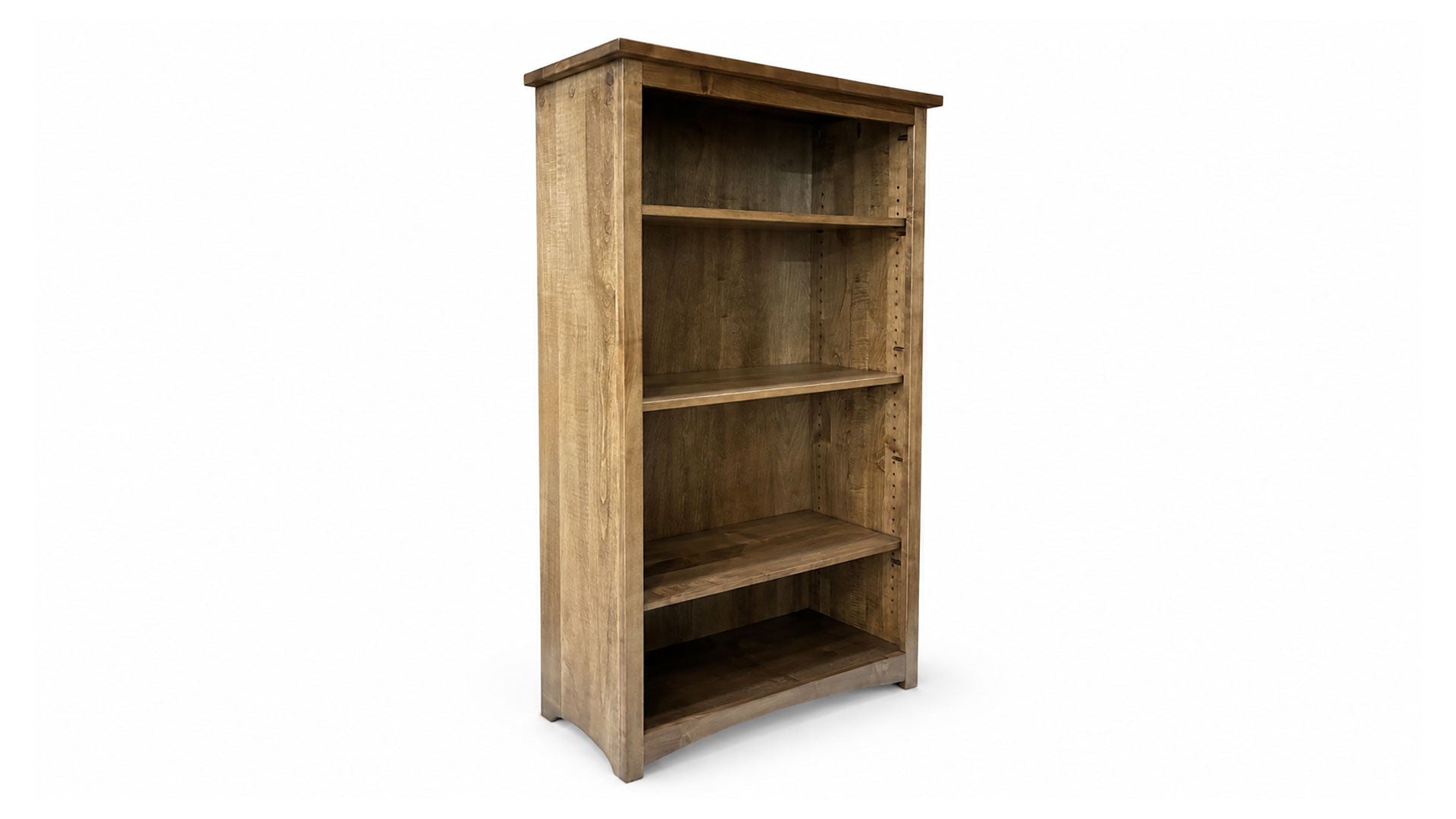 60" Arlow Solid Wood Bookcase | Amish Made | Made in USA | Gallery Furniture