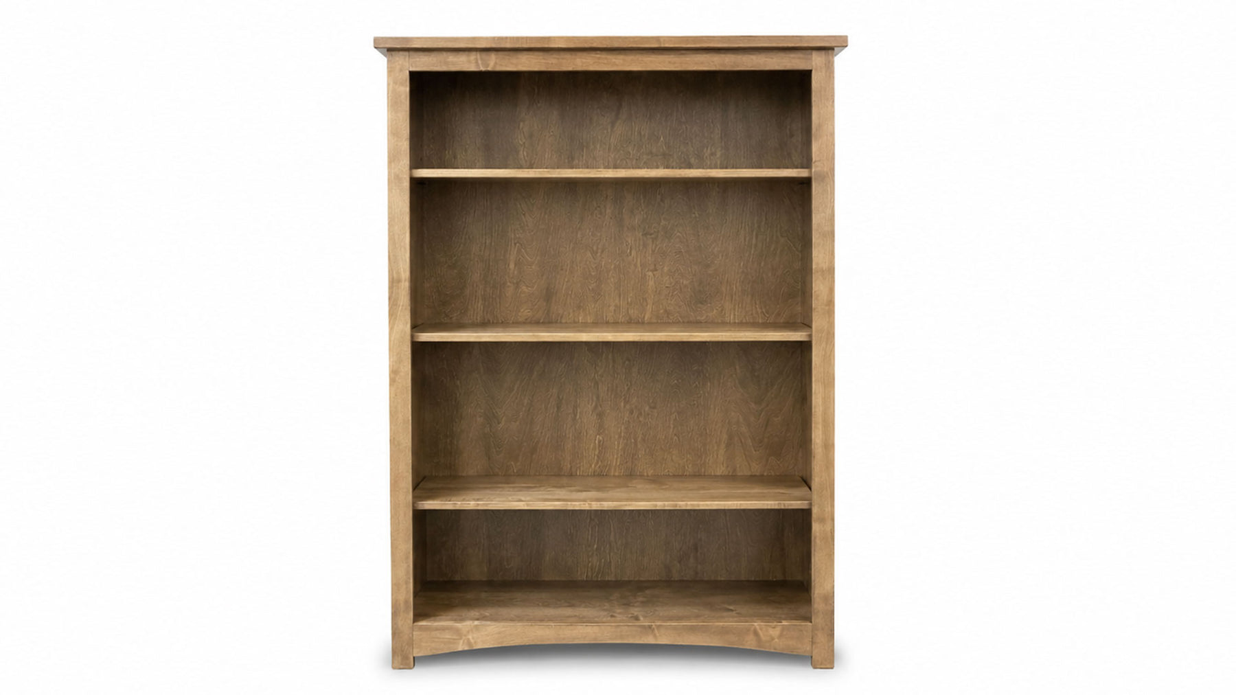 60" Arlow Solid Wood Bookcase | Amish Made | Made in USA | Gallery Furniture