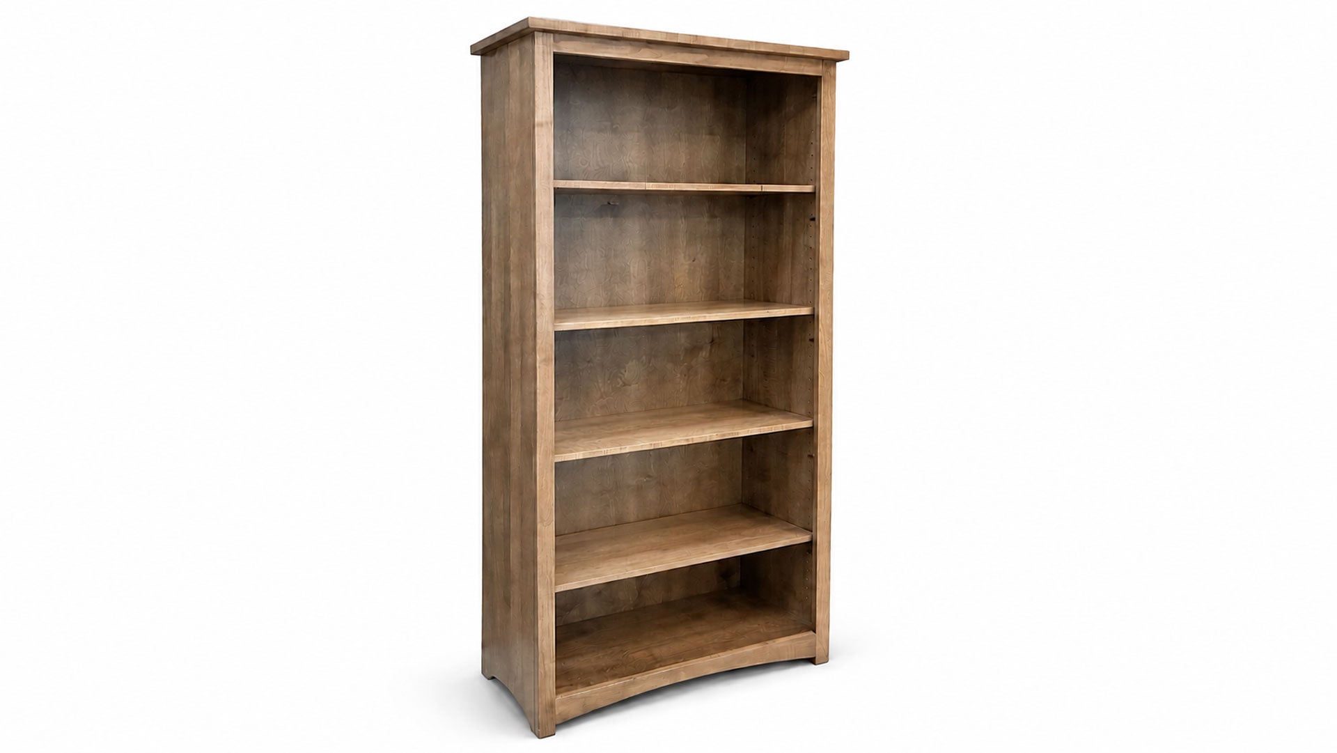 72" Arlow Solid Wood Bookcase | Amish Made | Made in USA | Gallery Furniture