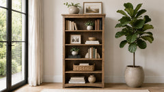 72" Arlow Solid Wood Bookcase | Amish Made | Made in USA | Gallery Furniture
