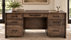 Nova Executive Solid Wood Desk | Gallery Furniture