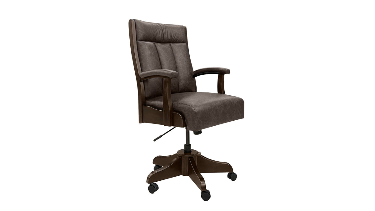 Roxbury Tobacco Leather Desk Chair